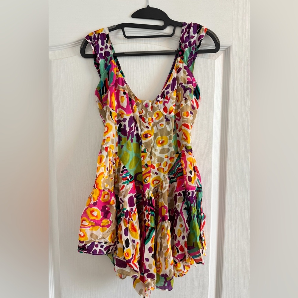 Vanessa Mooney The Elisabeth Romper Dress 80s print - Picture 5 of 8
